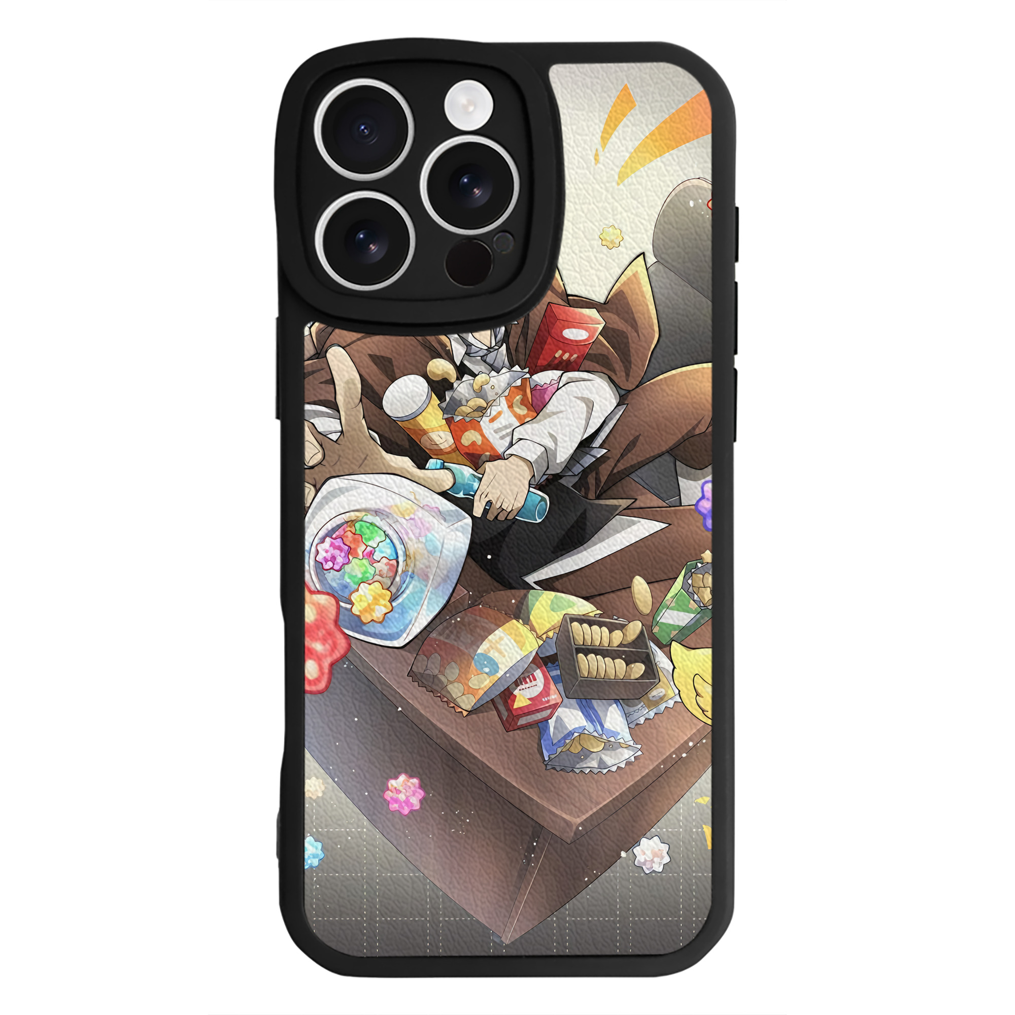 （画像用） 文豪ストレイドッグス Bungo Stray Dogs 【iPhone 16シリーズ対応】シリコンスマホケース（レザー調） 材質：シリコン